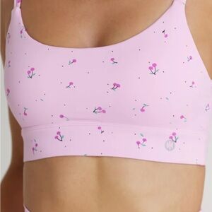 Floral Pink Sports Bra
